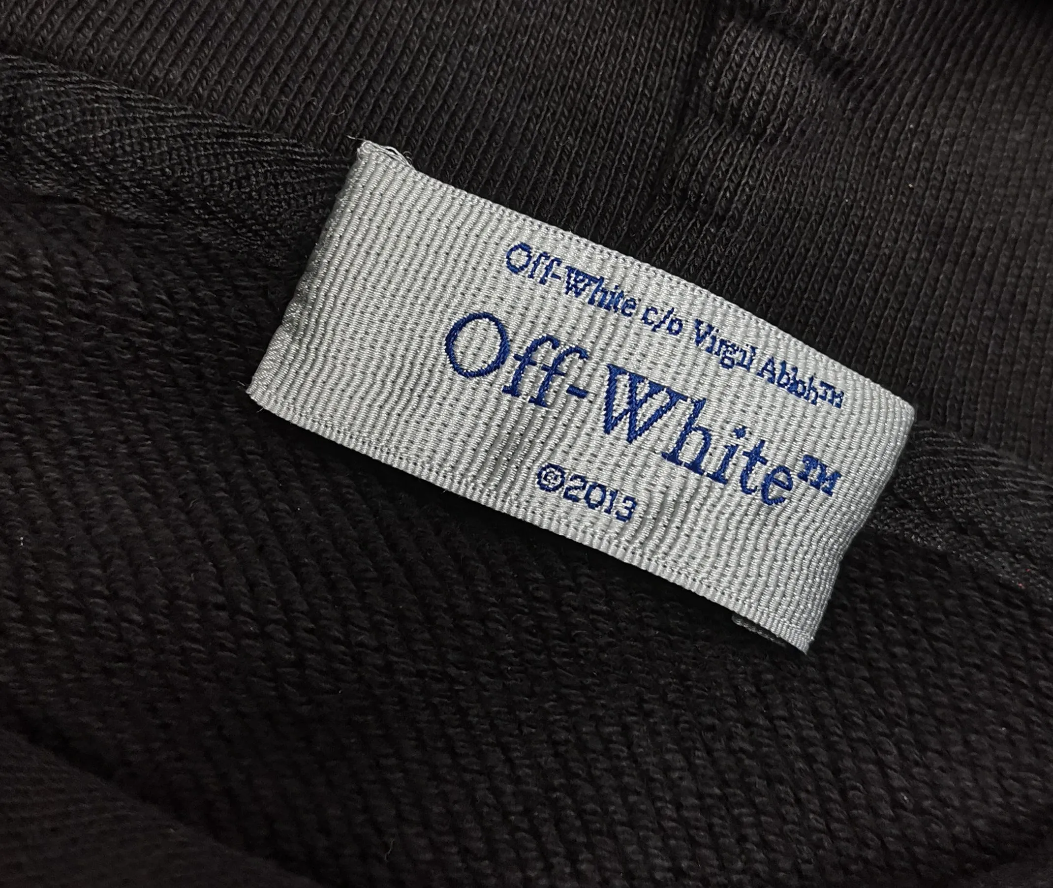 off white 25ss religious portrait oil painting 460g washed hooded sweatshirt Color: washed black Size: S M L XL P240